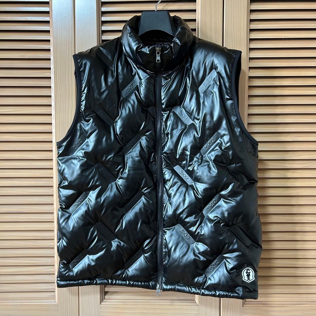 美品SY32 BY SWEET YEARS ゴルフ ブラックダウンベスト