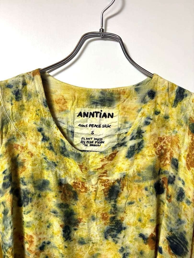 ANNTIAN 100% PEACE SILK S タイダイ風トップス