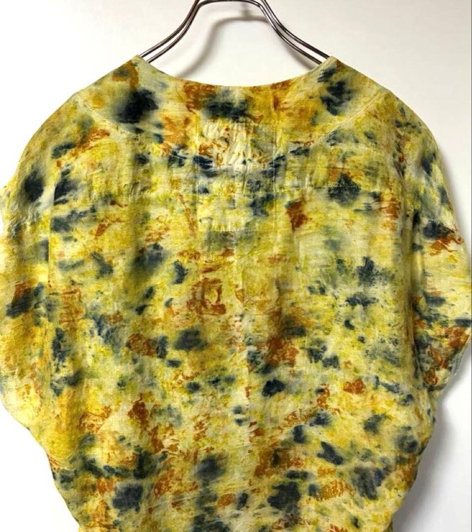 ANNTIAN 100% PEACE SILK S タイダイ風トップス