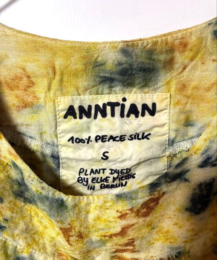ANNTIAN 100% PEACE SILK S タイダイ風トップス