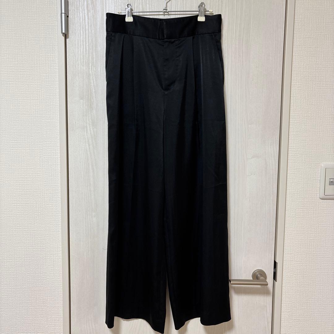 AP STUDIO サテンタックパンツ