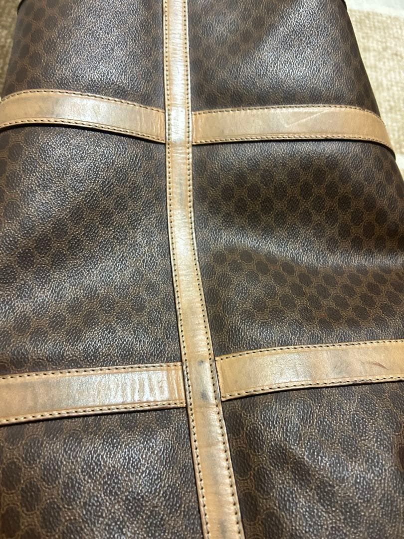 Celine ブラウンレザーボストンバッグ