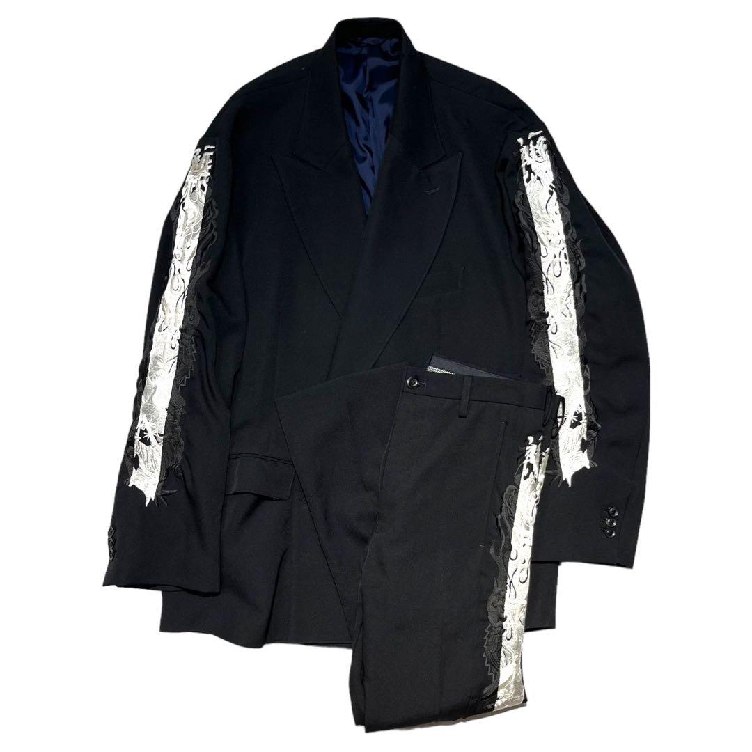 スーツ DOUBLET 19AW LINED CHAOS EMBROIDERY