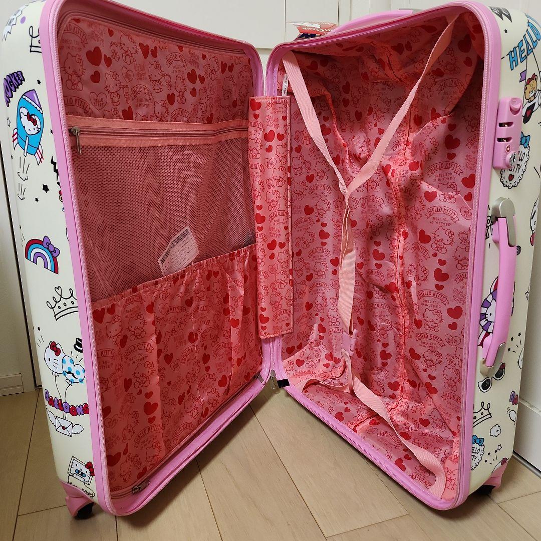 ハローキティスーツケース 90L 【ベージュ】 HK-SUC-01-L1]