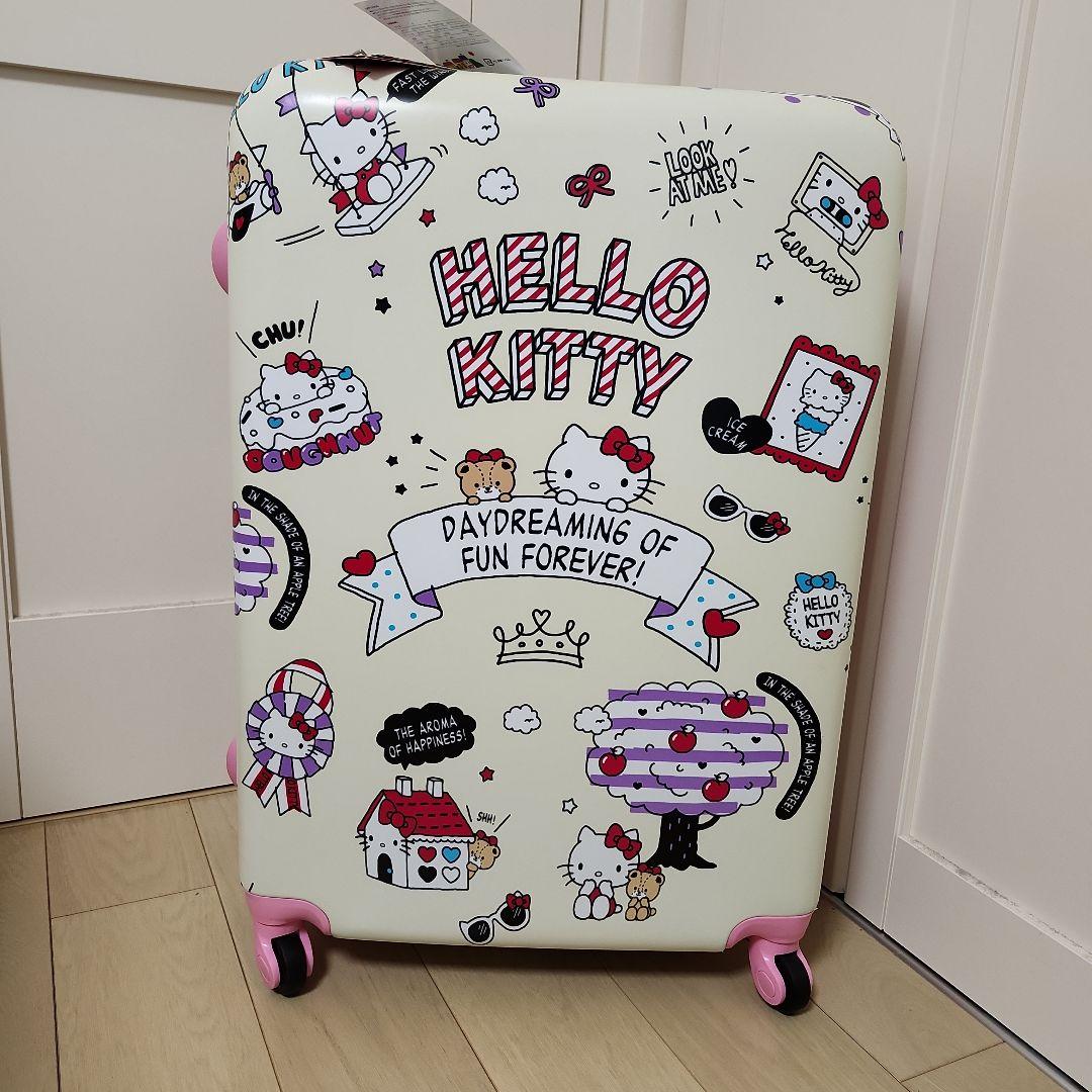 ハローキティスーツケース 90L 【ベージュ】 HK-SUC-01-L1]