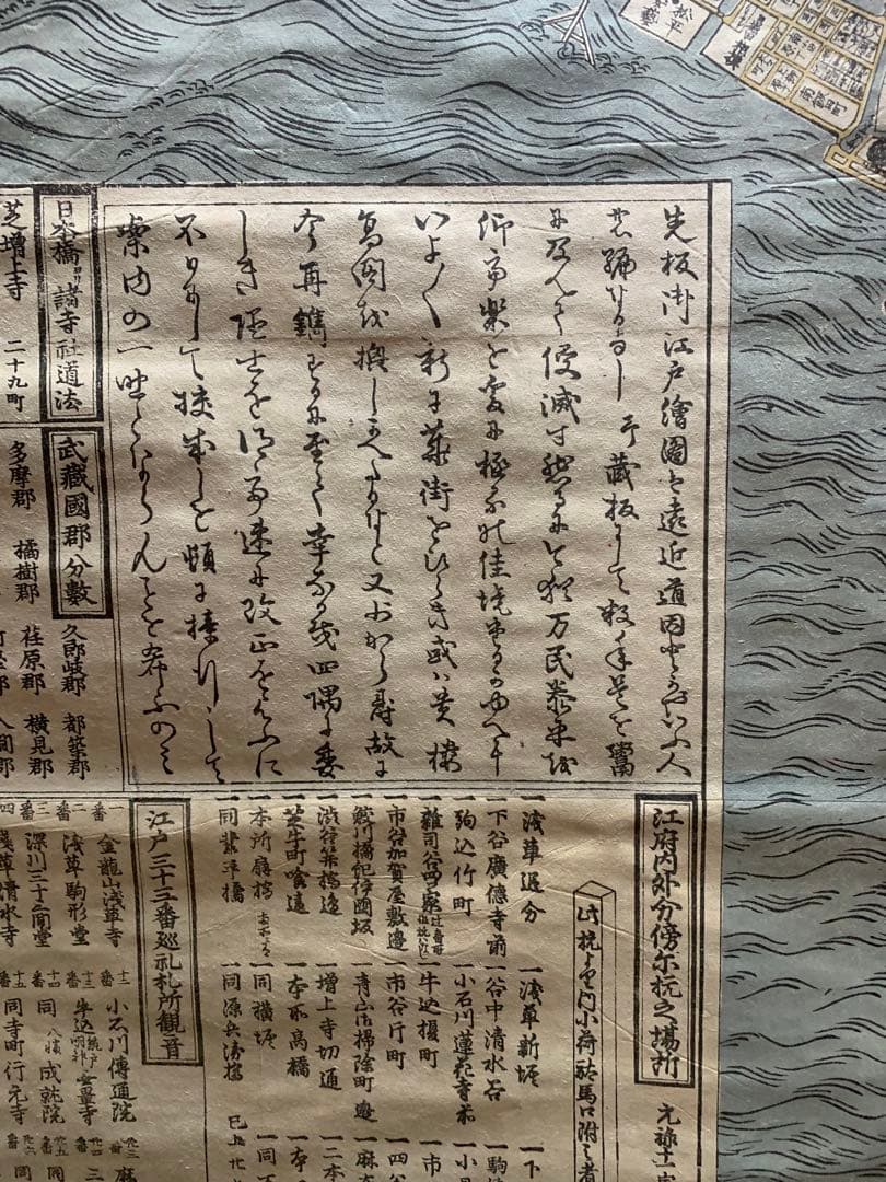 江戸城 大名屋敷地図 掛け軸