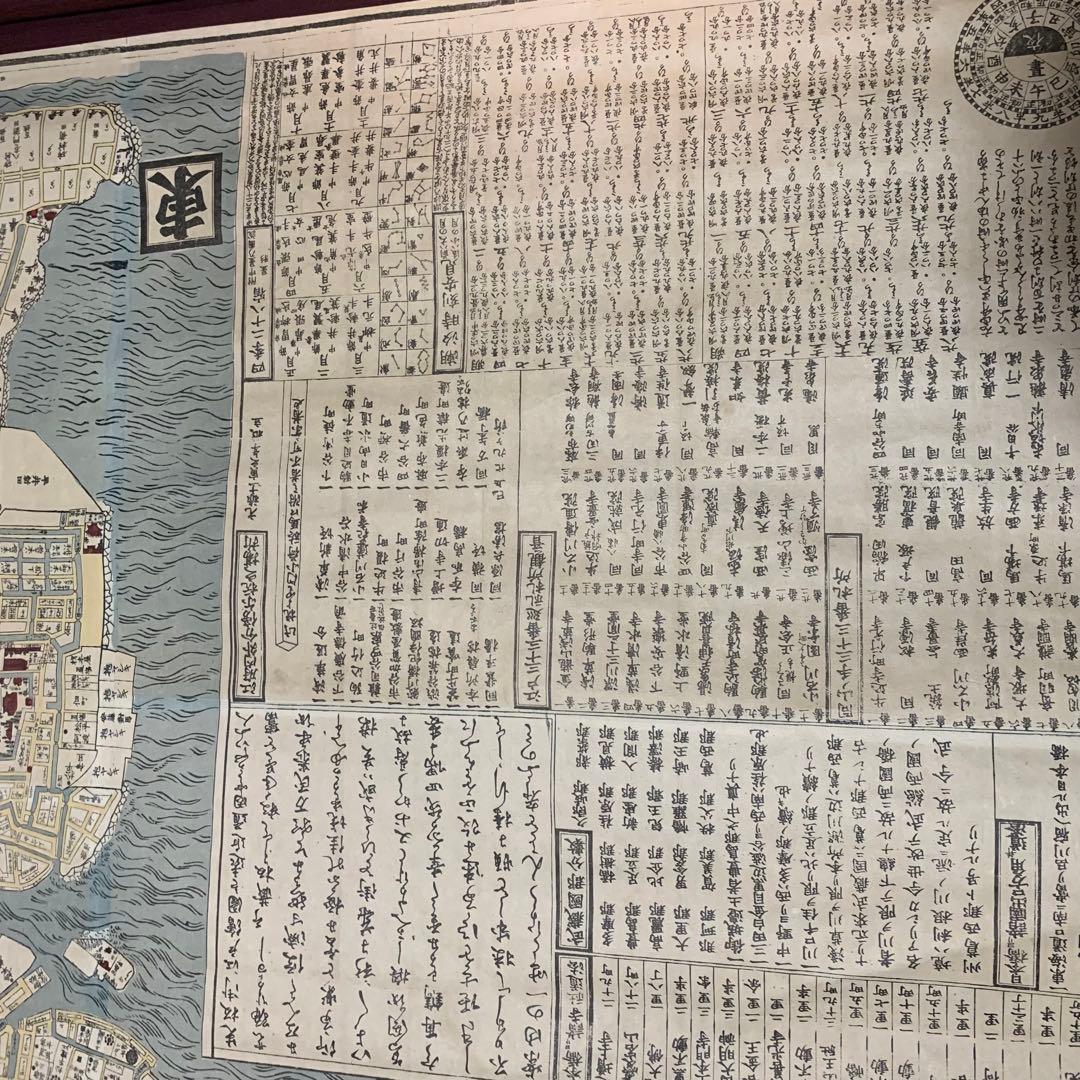 江戸城 大名屋敷地図 掛け軸