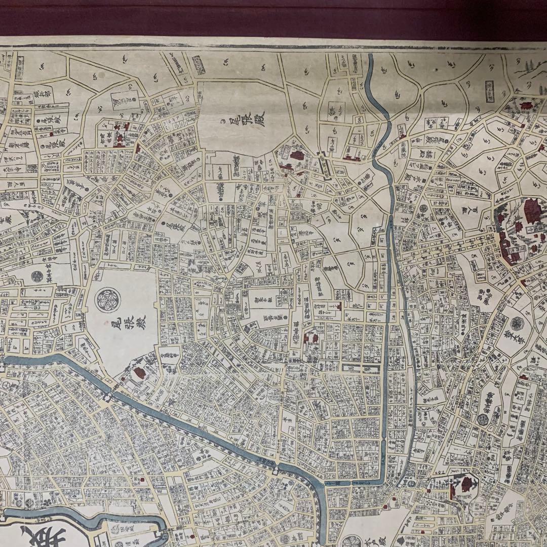 江戸城 大名屋敷地図 掛け軸