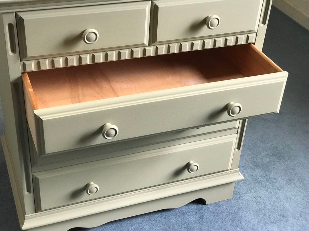 Country Chest of Drawersカントリーチェスト　オリブグレー