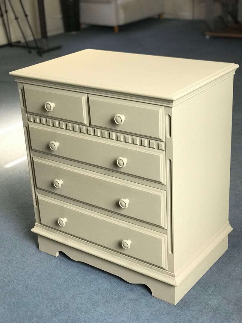 Country Chest of Drawersカントリーチェスト　オリブグレー