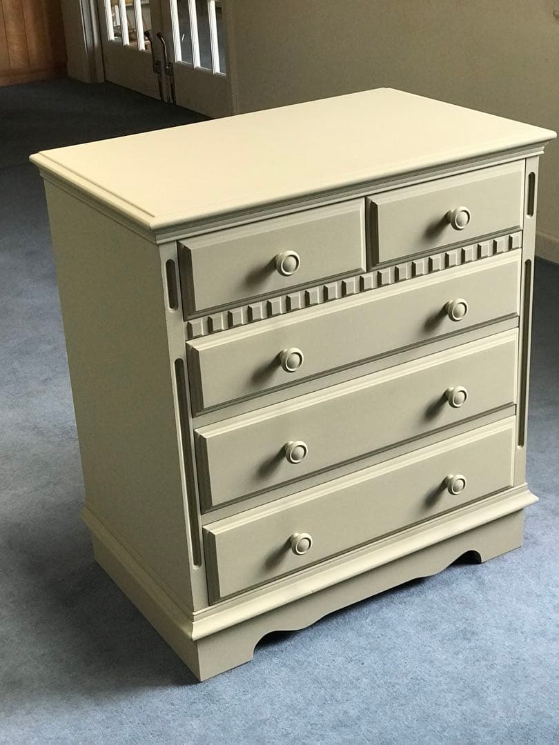 Country Chest of Drawersカントリーチェスト　オリブグレー