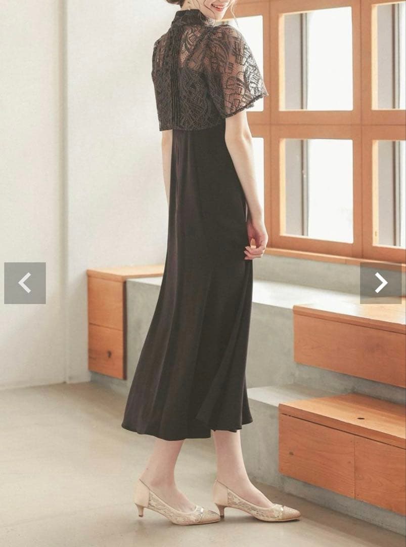 Dorry Doll 3wayレースボレロ&マーメイドキャミドレス ブラウン L