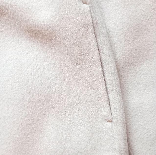 ANAYI　アナイ　ウール100％　ノーカラー　ショートコート　アイボリー