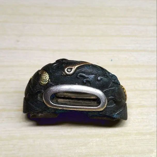 刀装具　美品海図貝づくし【縁、栗形、頭？鐺】