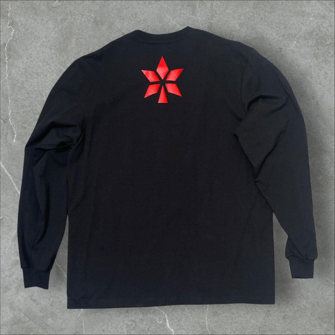 コ*ロ様 シャーマンキング袖両面プリントアニメ漫画朝倉ハオ葉ロゴデザインロンT