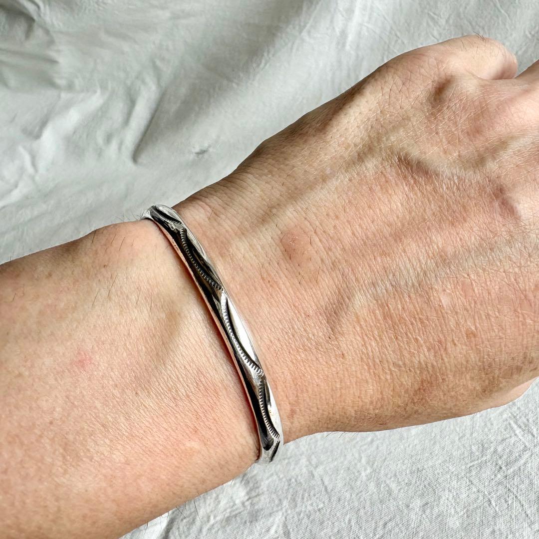 1970s ナバホ バングル ブレスレット トライバル　sterling