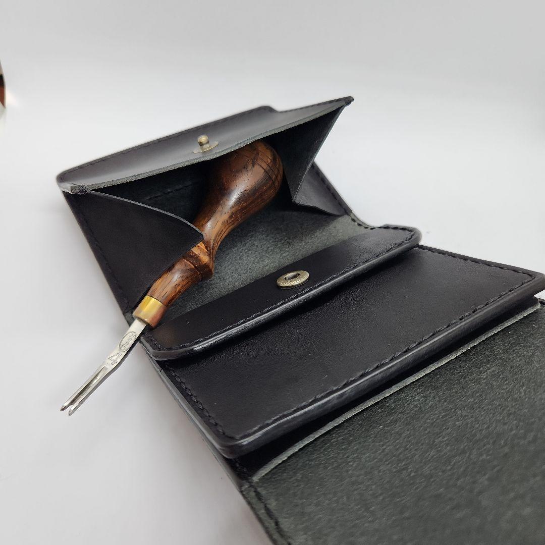 《ハーフウォレット》☆栃木レザー☆レザーウォレット　ハンドメイド　レザークラフト