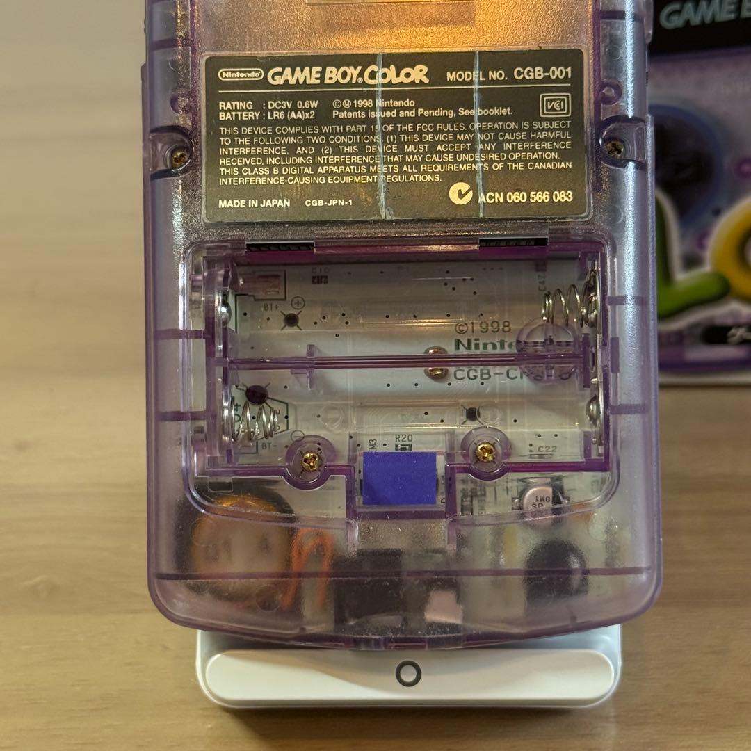 5-110 ゲームボーイカラー クリアパープル 箱付き