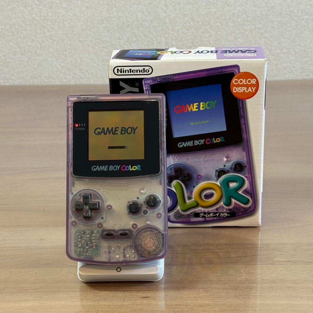 5-110 ゲームボーイカラー クリアパープル 箱付き