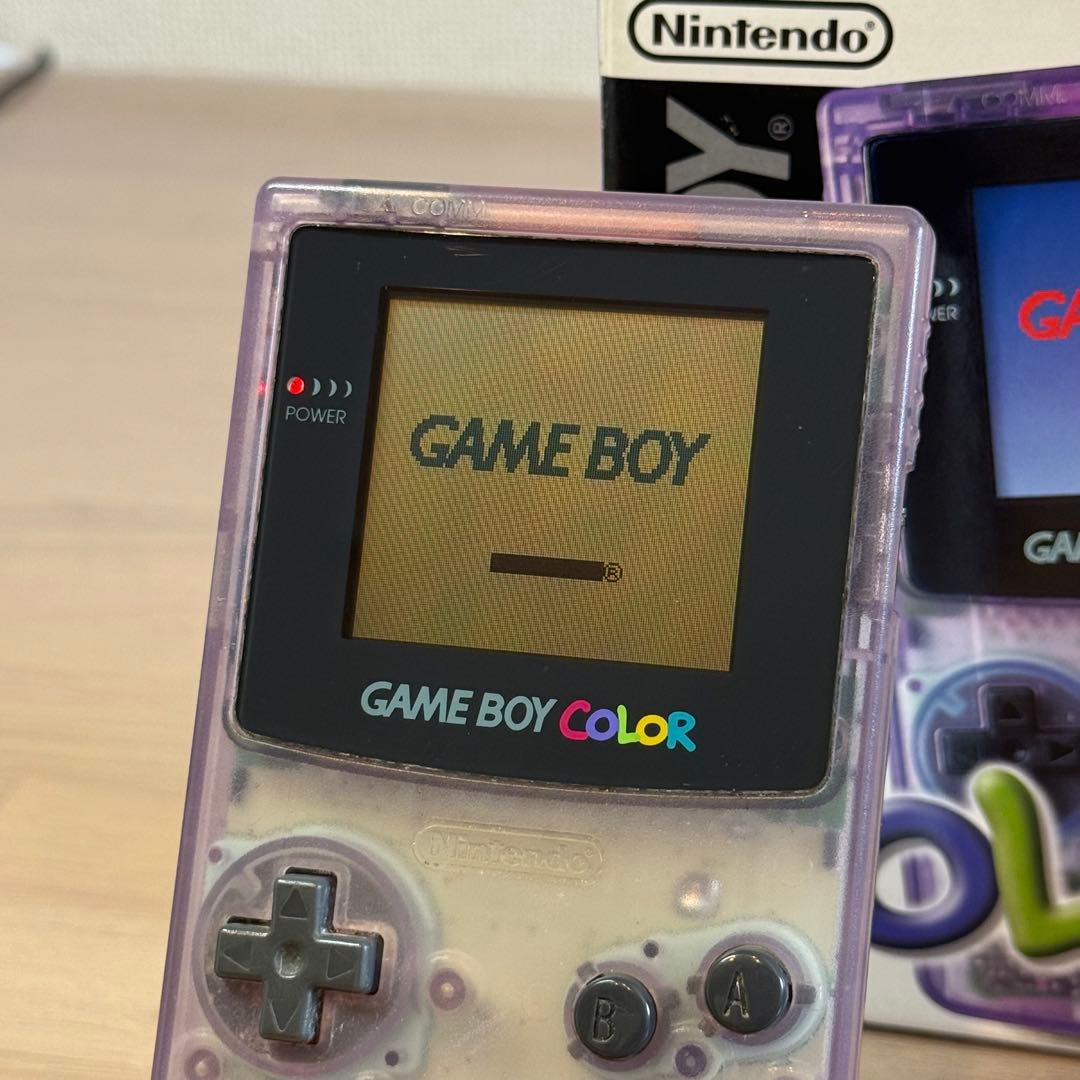 5-110 ゲームボーイカラー クリアパープル 箱付き