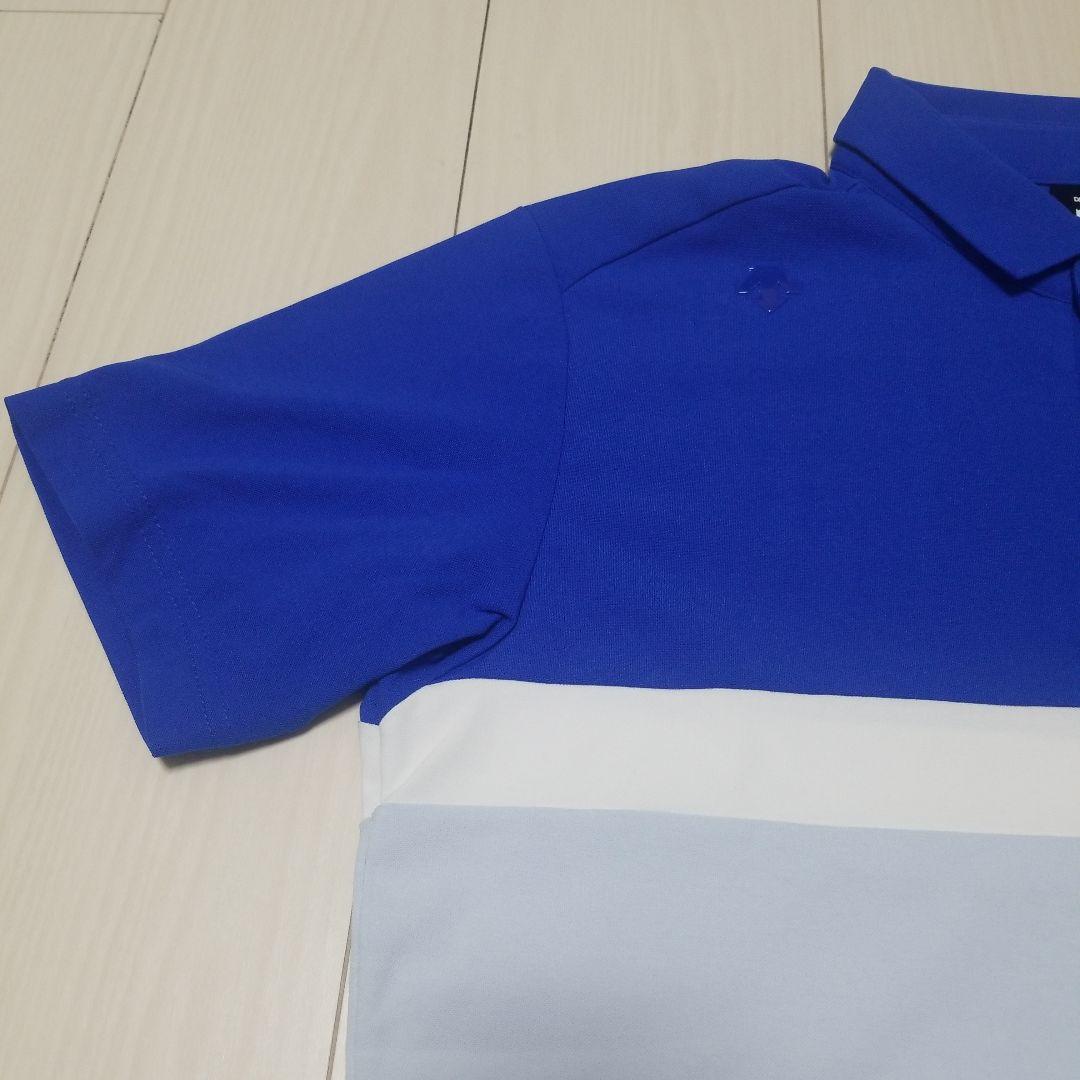 【入手困難】 デサントゴルフ ソロテックス 鹿の子 切替 半袖 ポロシャツ M