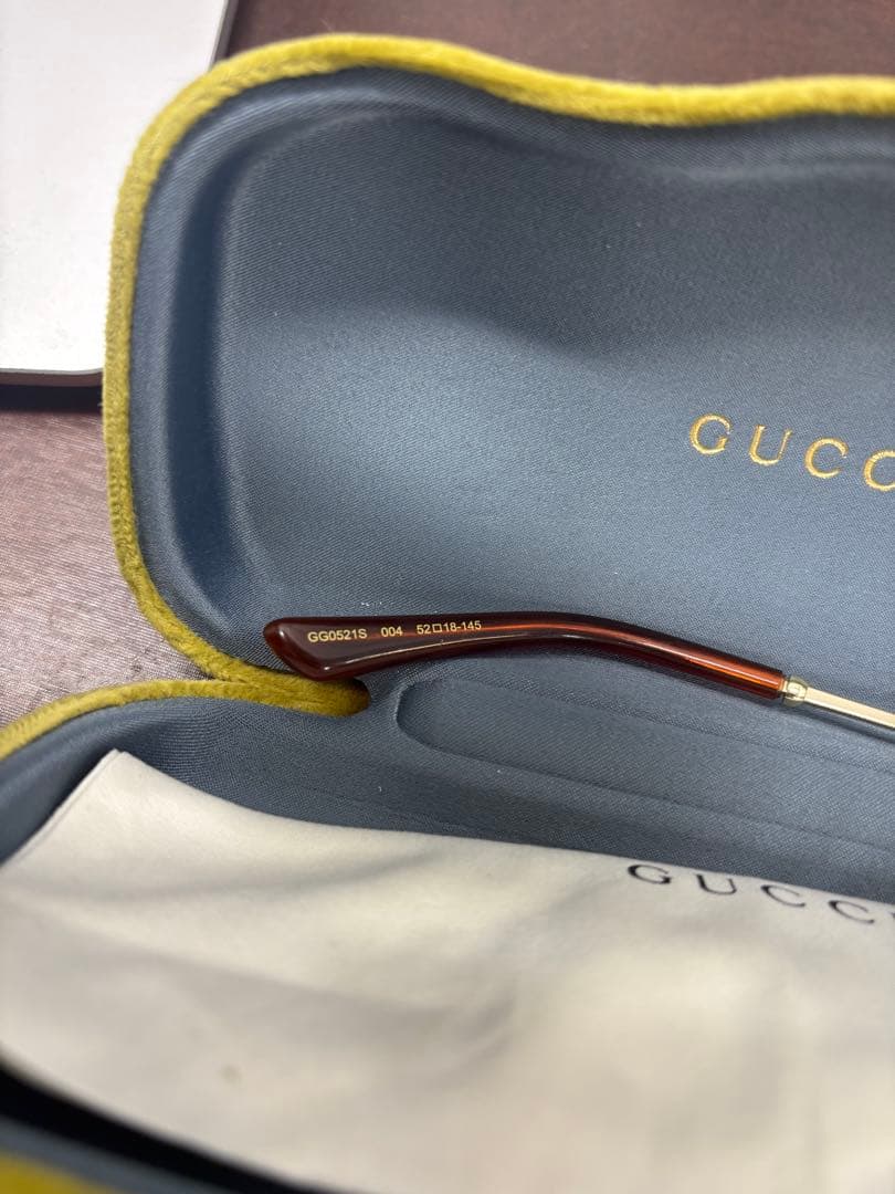 GUCCI ゴールド サングラス ケース付き　値下げ不可