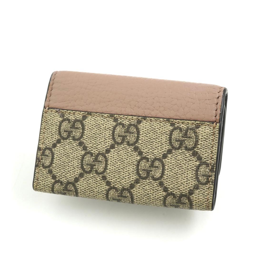 ✨未使用展示品・箱付き✨　GUCCI キーケース　マーモント　6連　バイカラー