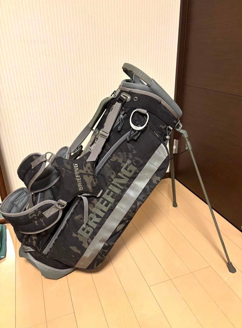 ブリーフィング CR-4 スタンドキャディバッグ ブラックカモWOLF GRAY