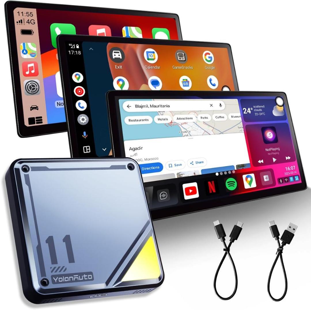 YolanAuto CarPlay AI Box Android 13搭載