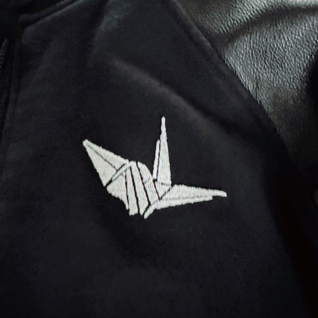 【1PIU1UGUALE3 RELAX】スタジャン レザー ブラック Lサイズ