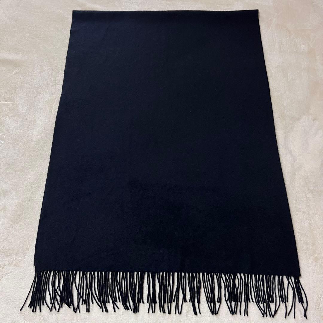 美品✨EDWARD BROWN エドワードブラウン　カシミヤ　マフラー　ブラック