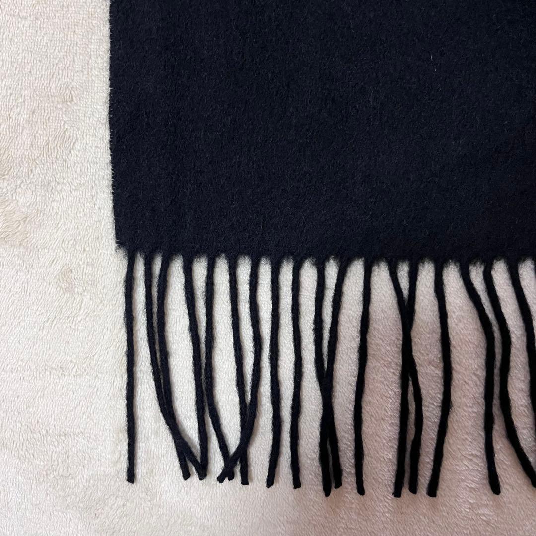 美品✨EDWARD BROWN エドワードブラウン　カシミヤ　マフラー　ブラック