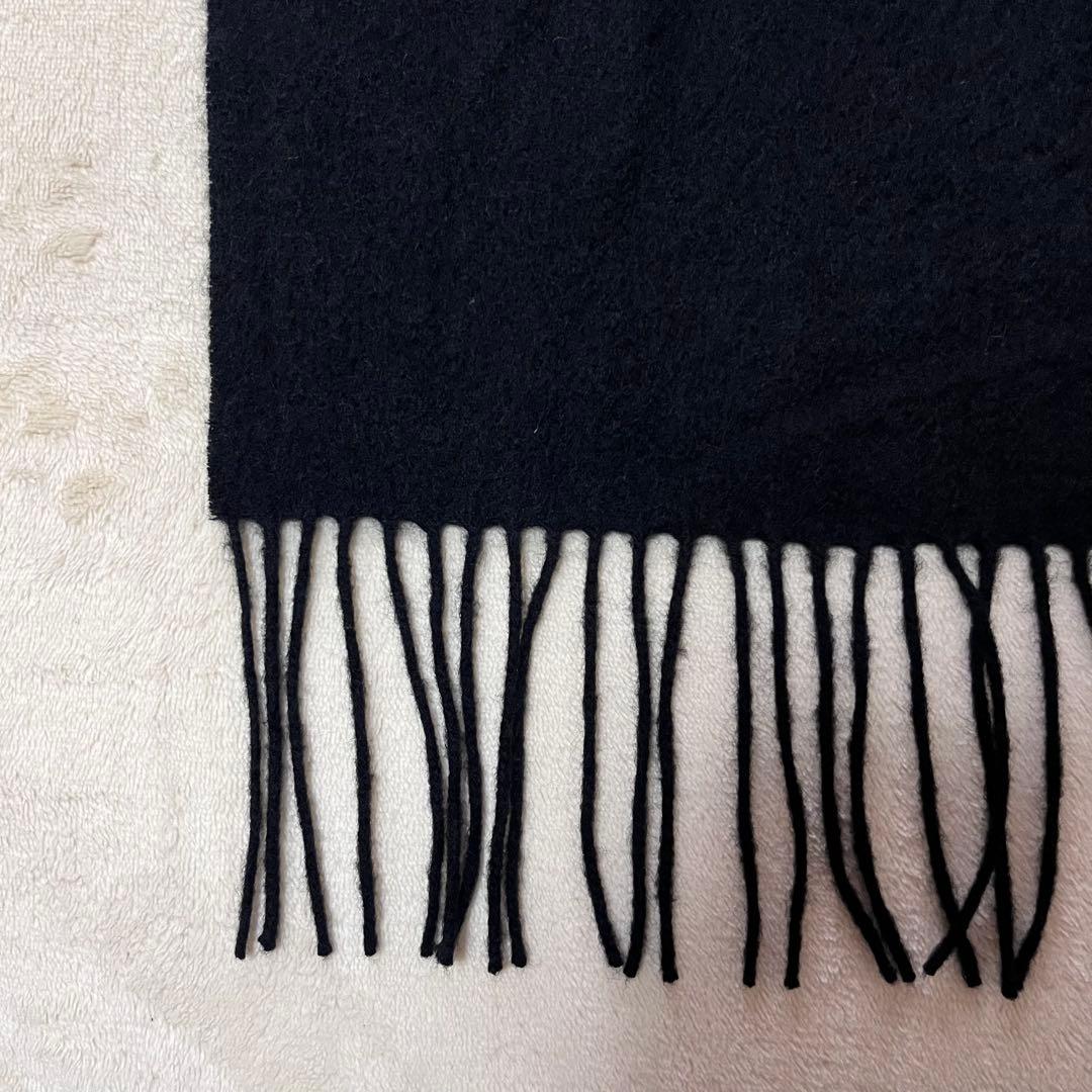 美品✨EDWARD BROWN エドワードブラウン　カシミヤ　マフラー　ブラック