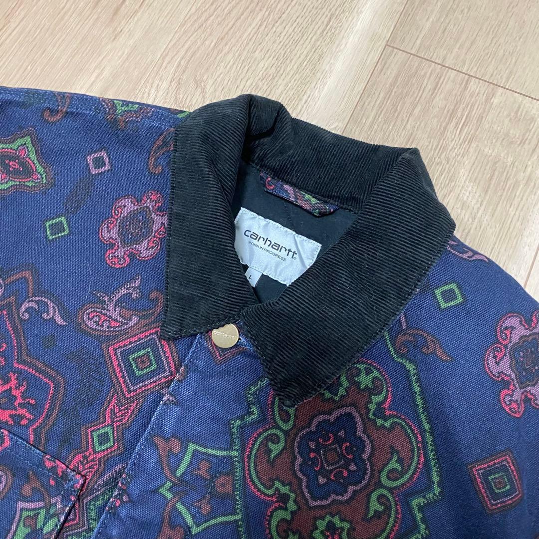 カーハート　ミシガンコート　ペイズリー 総柄　Lサイズ　チョアコート