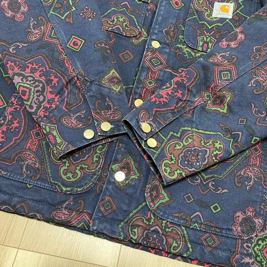 カーハート　ミシガンコート　ペイズリー 総柄　Lサイズ　チョアコート