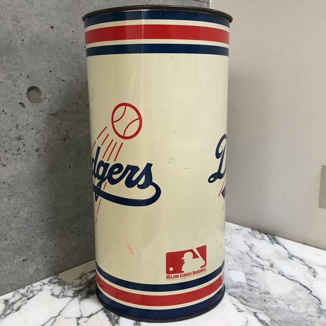 ドジャース 1968年 MLB Dodgers ブリキ缶 BIGサイズ