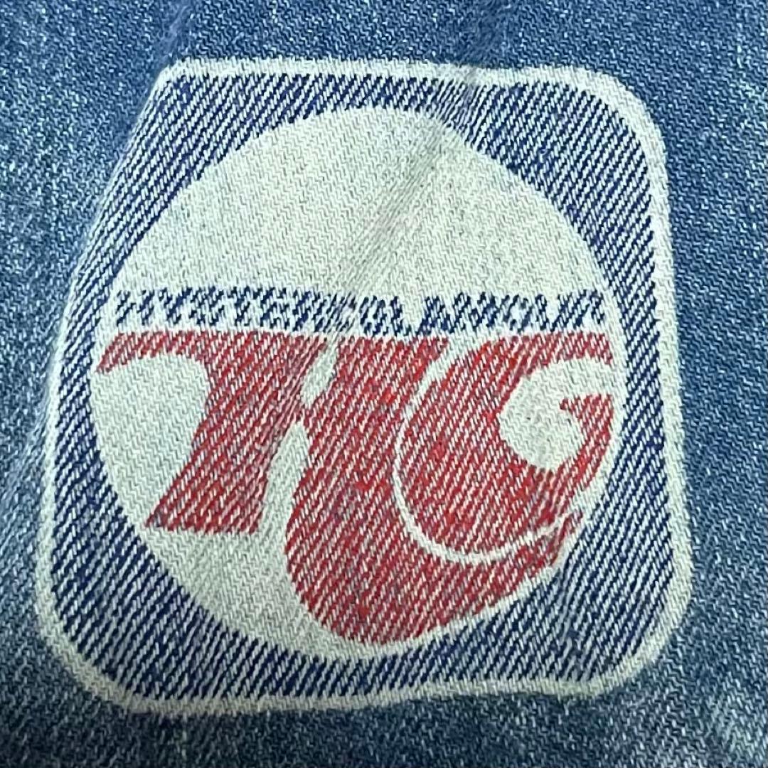 ヒステリックグラマー　プリントロゴ　デニムオーバーオール　フリーサイズ.