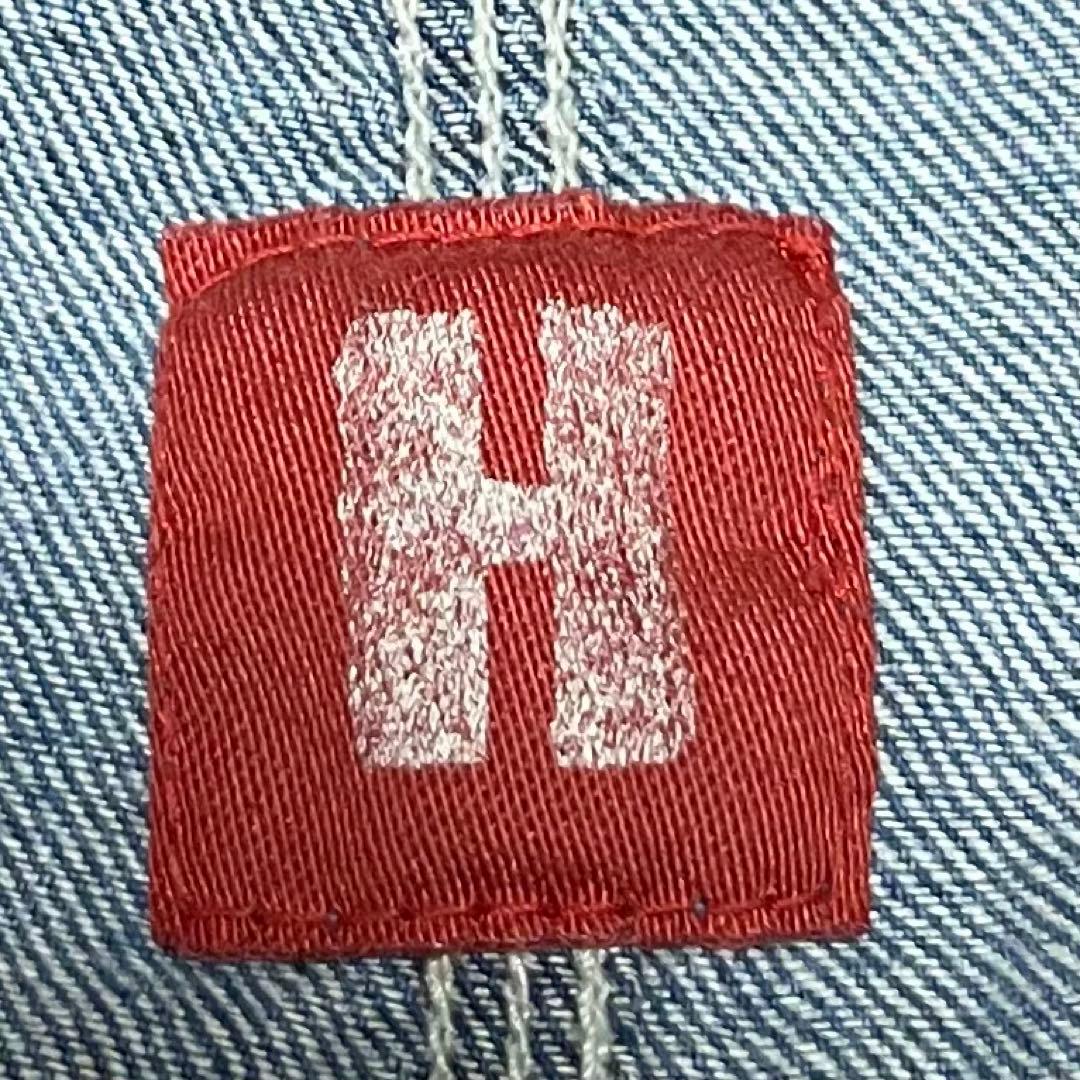 ヒステリックグラマー　プリントロゴ　デニムオーバーオール　フリーサイズ.