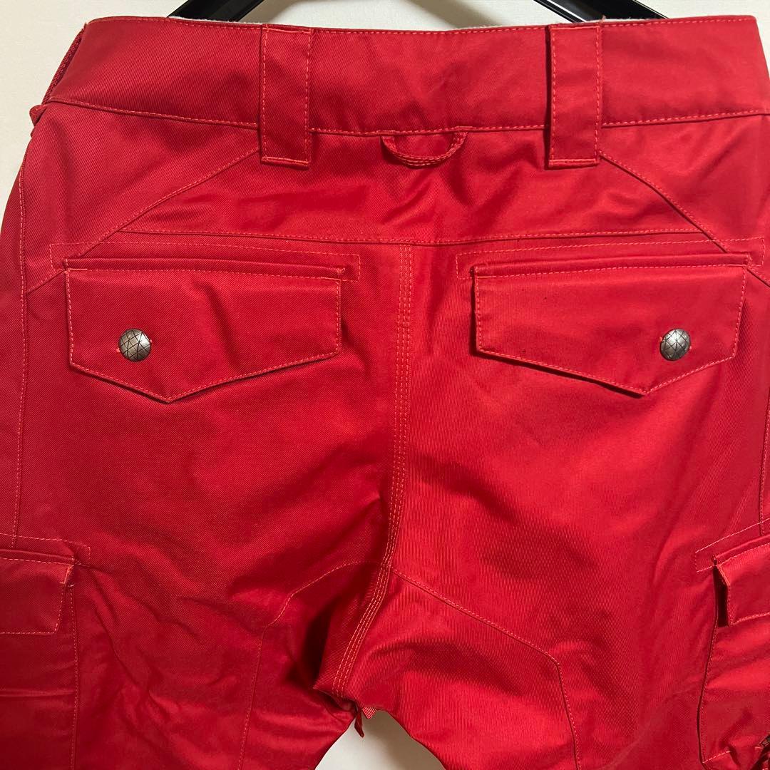 BURTON バートン スノーボードウエア スノボウェア パンツ ズボン M 赤
