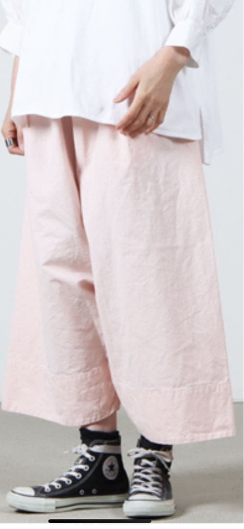 ヴェリテクール　ガーメントダイサルエルパンツ