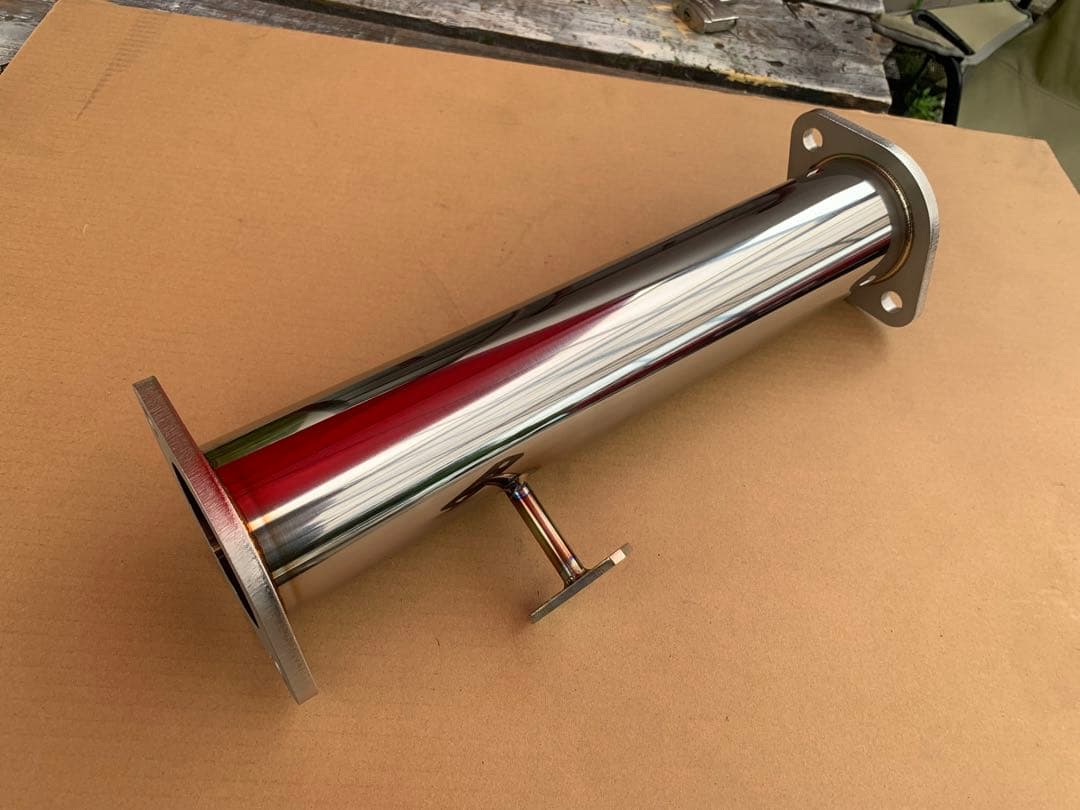 新品未使用RX7 FC3S用 触媒ストレート Φ70 オールステンレス