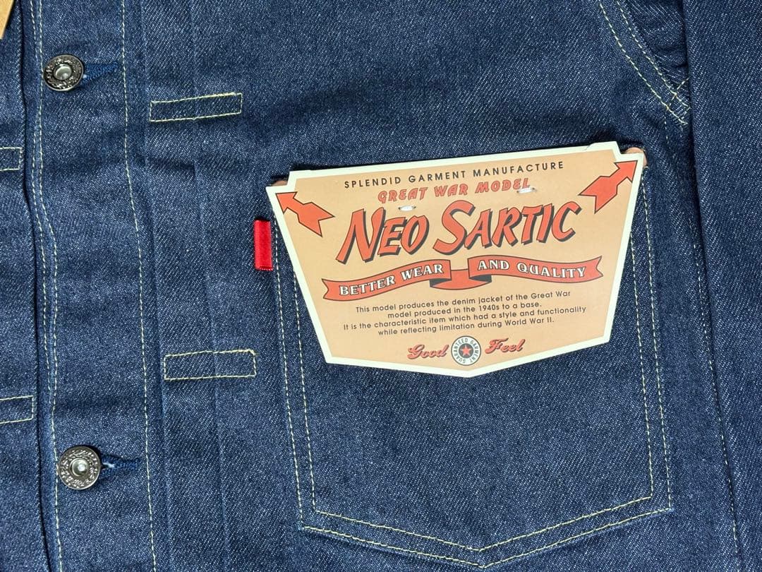 大戦モデル デニムジャケット NEO SARTIC Gジャン サイズ40 完売品