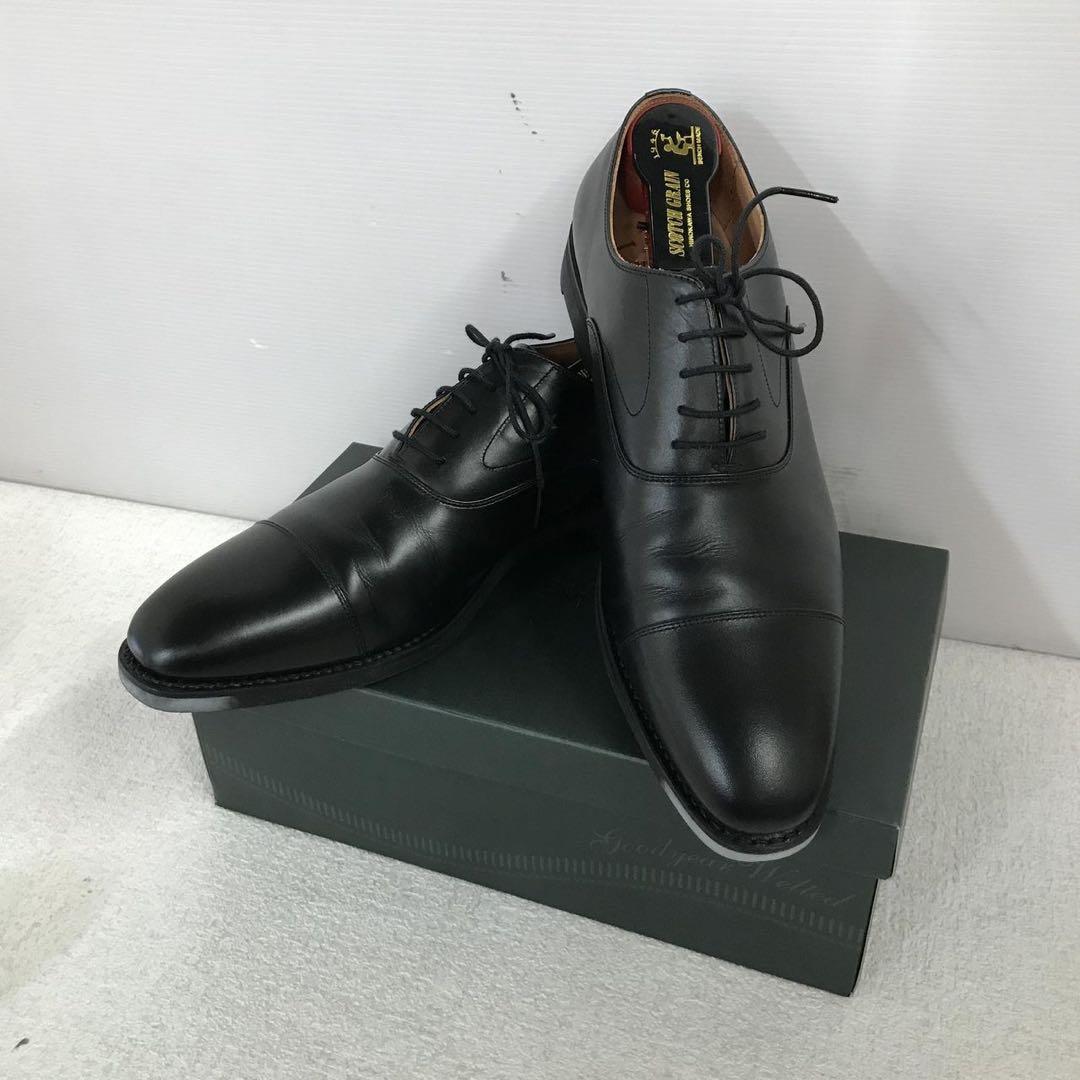 SCOTCH GRAIN スコッチグレイン ストレートチップ 革靴 ブラック