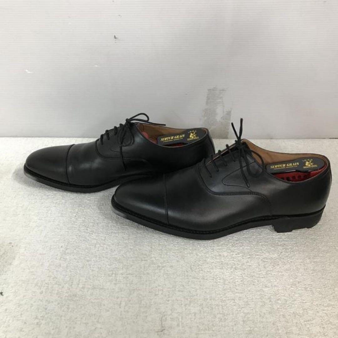 SCOTCH GRAIN スコッチグレイン ストレートチップ 革靴 ブラック