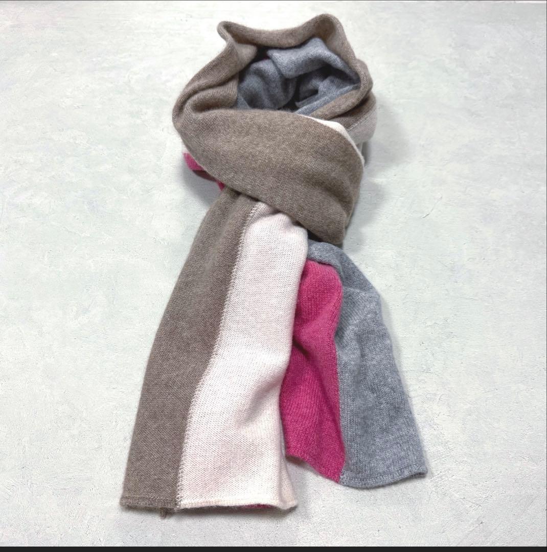 美品 FEDELI CASHMERE SCARF MADE IN ITALY
