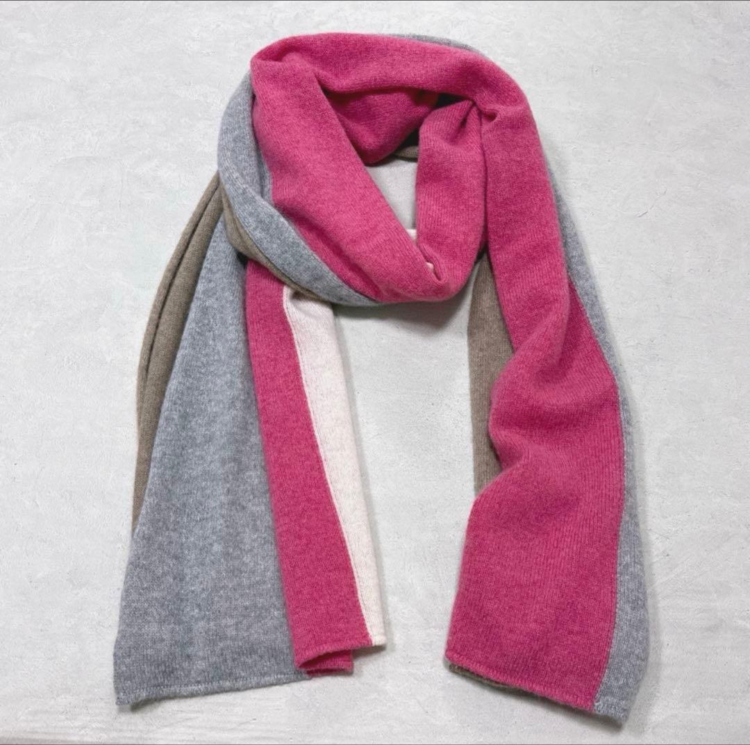 美品 FEDELI CASHMERE SCARF MADE IN ITALY