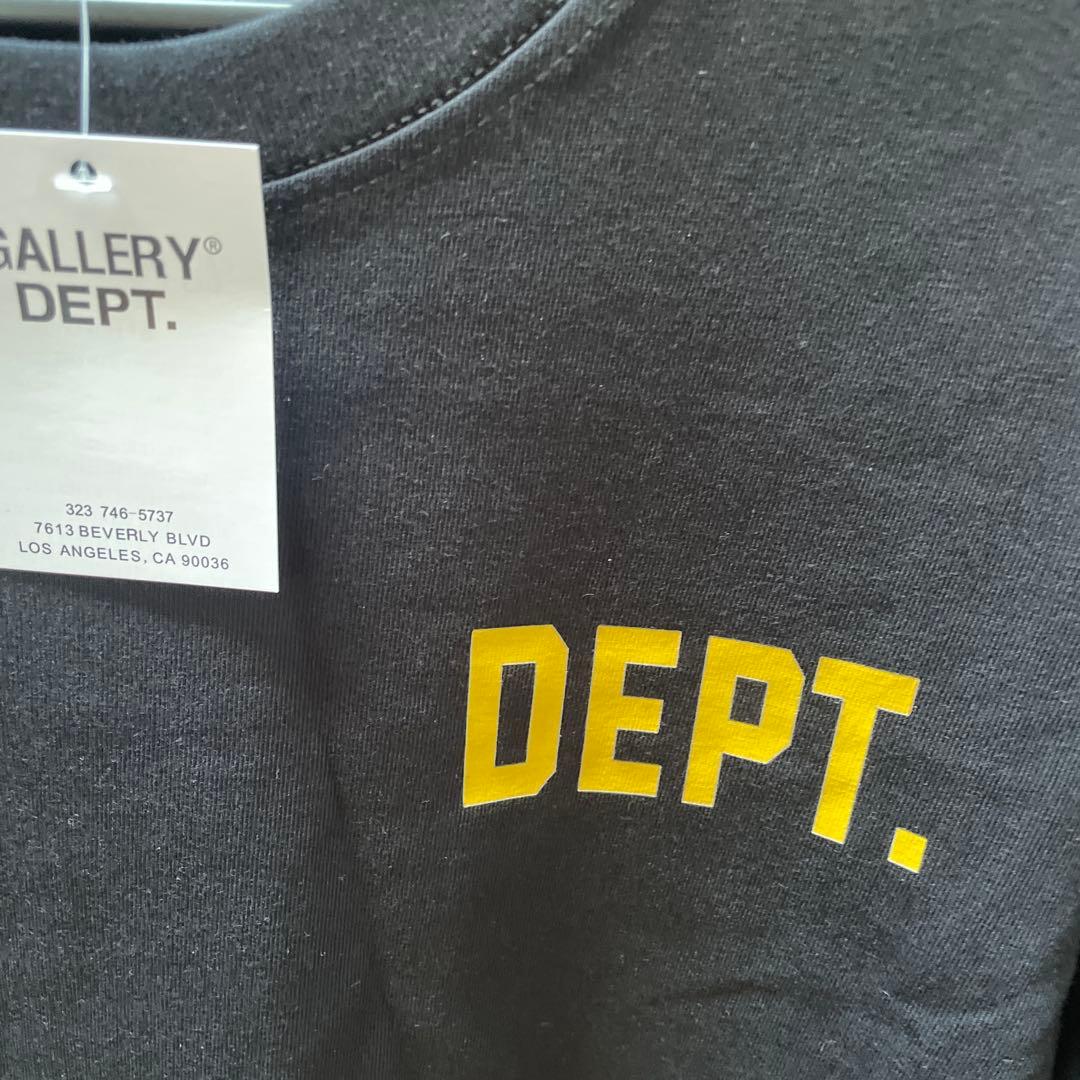 GALLERY DEPT. tシャツ　coachコラボ　ブラック　イエロー　Xs