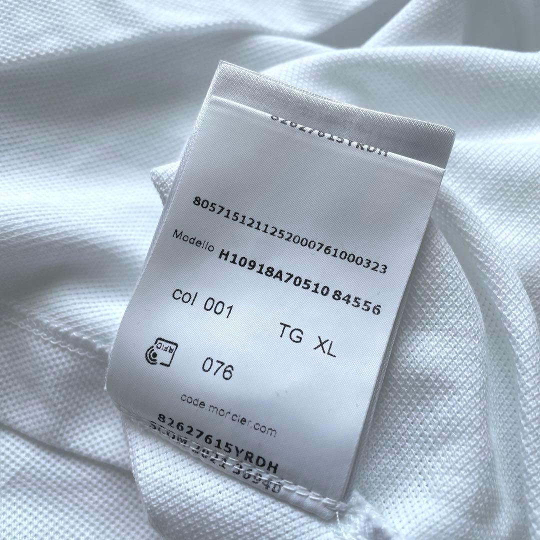 MONCLER モンクレール ポロシャツ XL ロゴ ホワイト 2022
