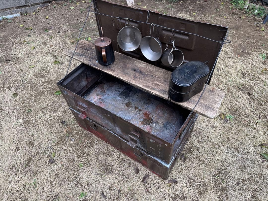 希少！　米軍放出品　ヴィンテージ　アンモボックス　スチール製　2個セット