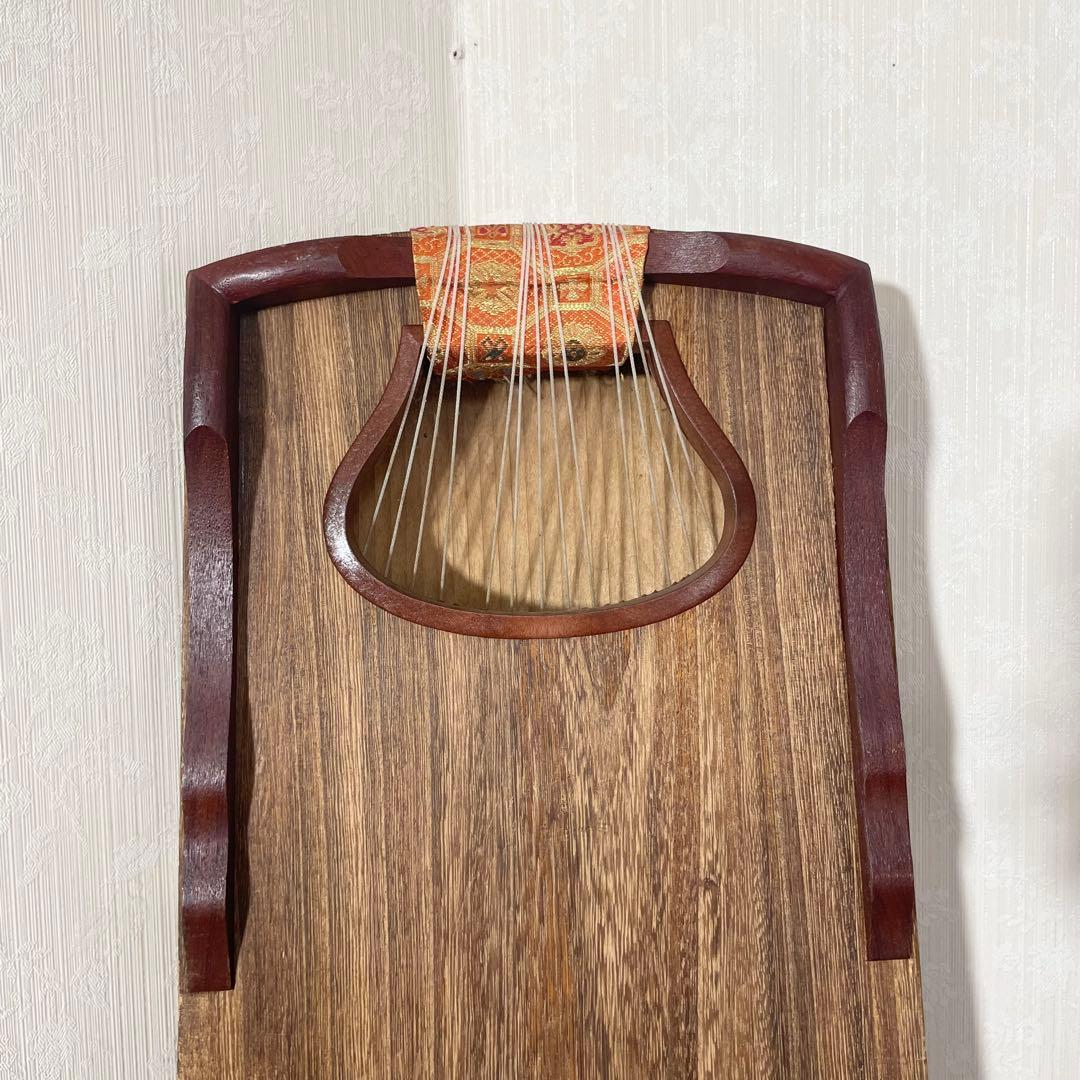 【良品】お琴 13弦 並甲 すだれ彫り 琴柱付き
